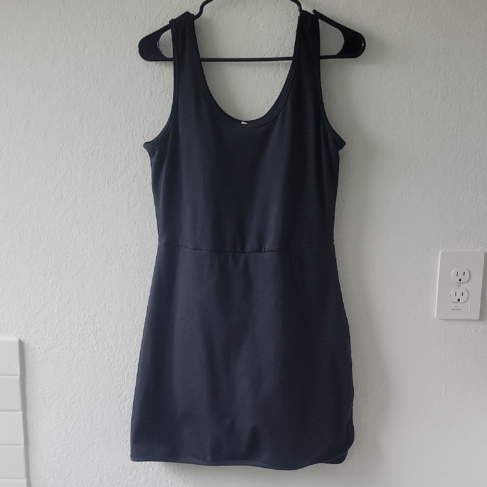 Balance Collection Black Mini Dress With Shorts